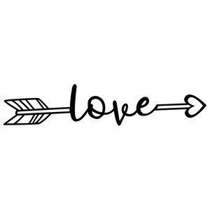 Silhouette Design Store View Design 199300 Love Arrow