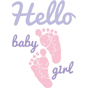 silhouette design store view design 29330 hello baby girl