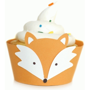 Silhouette Design View 40840 Fox Cupcake Wrer