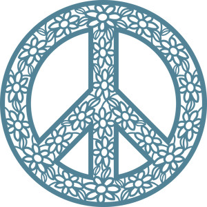 silhouette design store view design 273260 peace sign with flowers