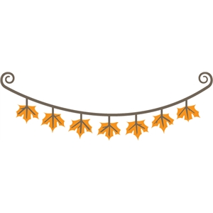 Silhouette Design Store View Design 34760 Autumn Leaf Banner