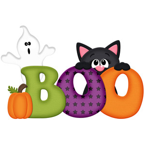 Silhouette Design Store - View Design #151070: boo halloween title