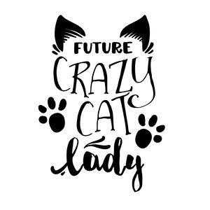 Download Silhouette Design Store View Design 249601 Future Crazy Cat Lady PSD Mockup Templates