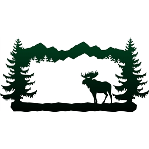 Silhouette Design Store View Design 3611 Moose Frame