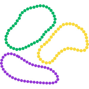 Silhouette Design Store View Design 113431 Mardi Gras Beads