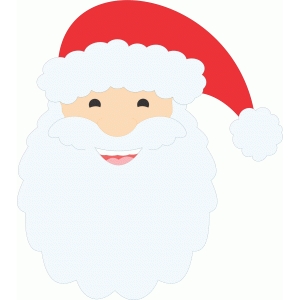 Silhouette Design Store - View Design #50241: santa claus face