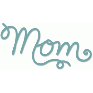 Silhouette Design Store - View Design #59551: mom cursive