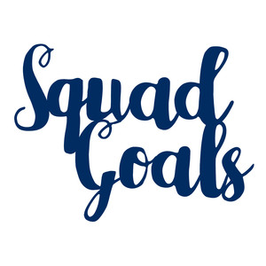 Download Silhouette Design Store View Design 134402 Squad Goals Quote Phrase 3D SVG Files Ideas | SVG, Paper Crafts, SVG File