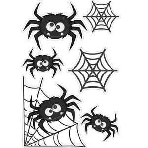 silhouette design store view design 272612 spiders and web stickers halloween