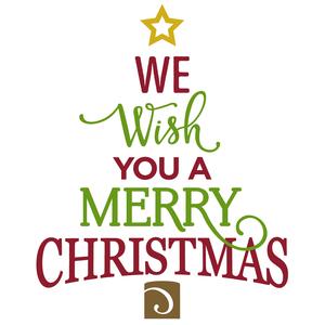 Silhouette Design Store - View Design #102922: we wish you a merry christmas word tree