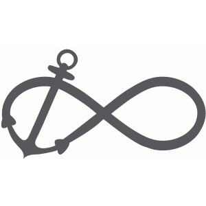 infinity anchor tattoo design