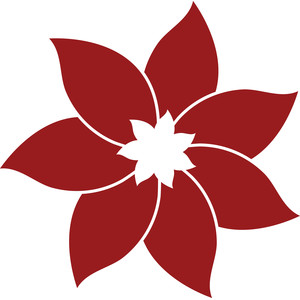 Silhouette Design Store - View Design #166303: poinsettia flower
