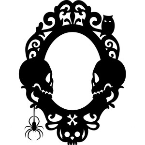 Silhouette Design Store - View Design #153223: spooky halloween frame