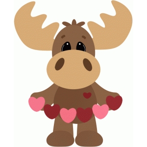 Silhouette Design Store - View Design #54123: woodland love moose