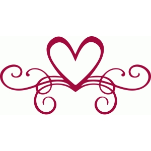 Silhouette Design Store View Design 91623 Fancy Heart