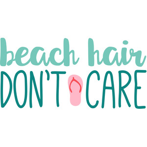 Silhouette Design Store View Design 195343 Beach Hair Don T Care