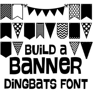 Silhouette Design Store View Design 221463 Banner Dingbats Font