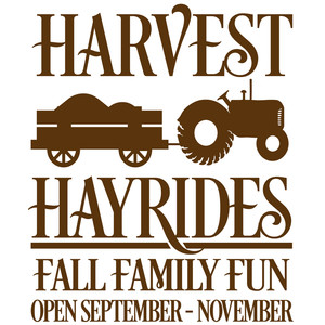 Silhouette Design Store View Design 275273 Harvest Hayride Sign