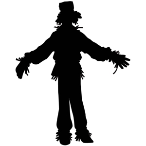 Silhouette Design Store - View Design #12993: scarecrow silhouette