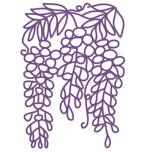 Silhouette Design Store View Design 134093 Wisteria Shape Or Repeating Border