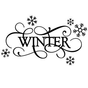 Silhouette Design Store View Design 111544 Flourish Word Winter