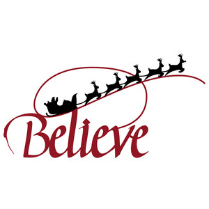 Silhouette Design Store View Design 233644 Believe With Santa S Sleigh