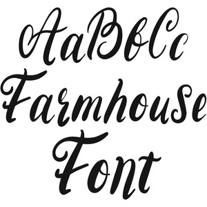 Silhouette Design Store View Design 238144 Farmhouse Font