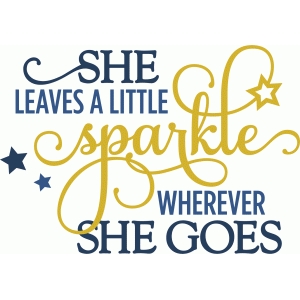 Silhouette Layout Shop - See Style and design #61164: she leaves a graphic regarding She Leaves a Little Sparkle Wherever She Goes Free Printable identify Silhouette Style and design Retail outlet - Perspective Style #61164: she leaves a