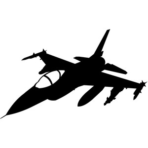 View F16 Jet Silhouette Background