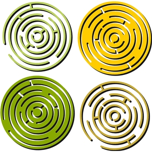 silhouette design store view design 9515 circular circular maze design