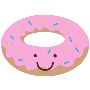 Silhouette Design Store View Design 24435 Happy Donut