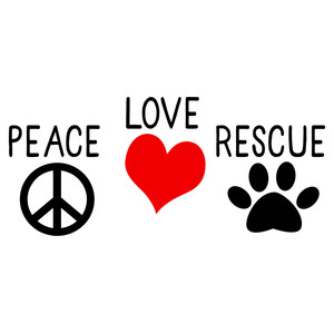 Silhouette Design Store View Design 126755 Peace Love Rescue