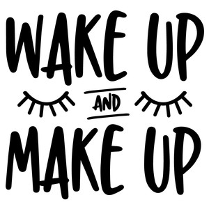 Silhouette Design Store View Design 213055 Wake Up And Make Up