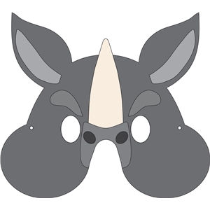 Silhouette Design Store - View Design #32565: rhino mask