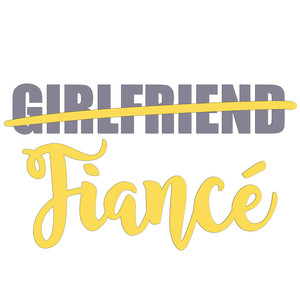 Silhouette Design Store View Design 295046 Not Girlfriend Fiance Phrase