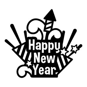 New years illustration silhouette stock illustration Silhouette Design Store - Search Designs : new year