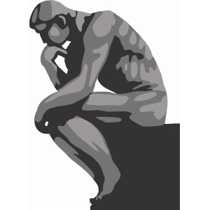 silhouette design store view design 65276 the thinker