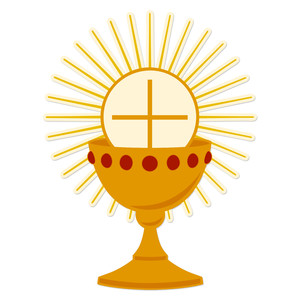 silhouette design store view design 195496 first communion chalice