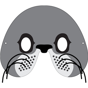 Silhouette Design Store - View Design #32907: sea lion mask Silhouette Design Store - View Design #32907: sea lion mask