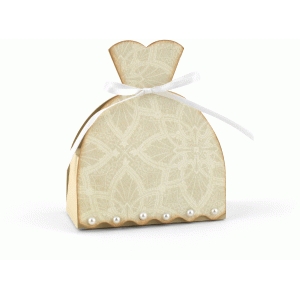 Silhouette Design View 75057 Wedding Dress Favor Box