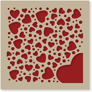 Silhouette Design Store - View Design #24787: hearts overlay