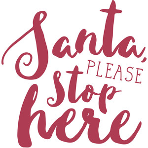 Download Silhouette Design Store View Design 167728 Santa Stop Here PSD Mockup Templates