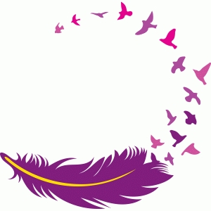 Silhouette Design Store - View Design #78228: feather with ...