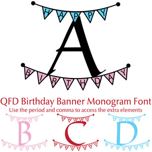 Silhouette Design Store View Design 288848 Qfd Birthday Banner