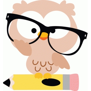 Image result for owl on a pencil with glasses images