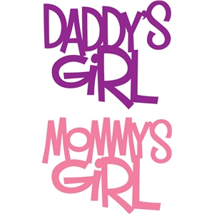 Silhouette Design Store View Design 8768 Daddys Girl Mommys Girl Phrase Silhouette Design Store View Design 8768 Daddys Girl Mommys Girl Phrase