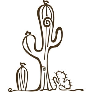 silhouette design store view design 22488 cactus saguaro outline