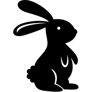 Free Bunny Shape Svg 941 SVG PNG EPS DXF File