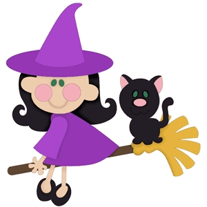 Silhouette Design Store - View Design #22459: cute witch Silhouette Design Store - View Design #22459: cute witch