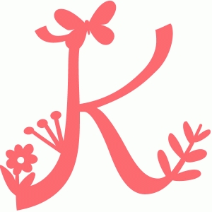 silhouette design store view design 58959 spring letter k christmas letter borders free printable